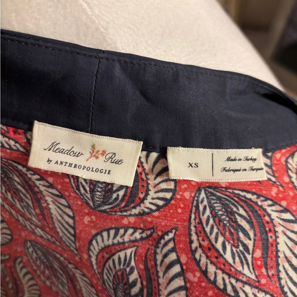 Meadow Rue by Anthropologie Multi Print Kimono Style Wrap Top - Picture 9 of 11
